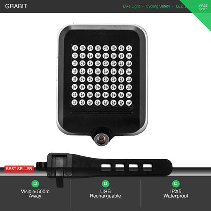 LED Bike Lights Set UK | USB Rechargeable | Front & Rear | Waterproof | 5 Modes
