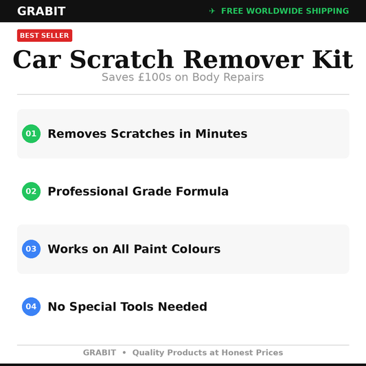 Deep Car Scratch Remover Kit
