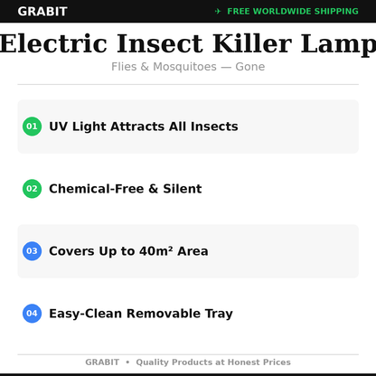 Electric Fly Killer UK | UV Mosquito Killer Lamp | Chemical Free Indoor | 20W 30W
