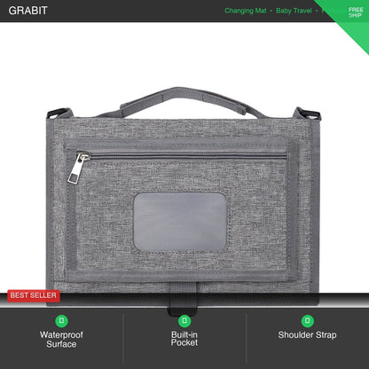 Portable Baby Changing Mat UK | Waterproof | Zip Storage Pocket | Foldable Travel