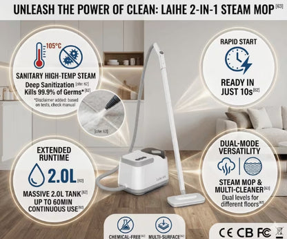 Steam mop features